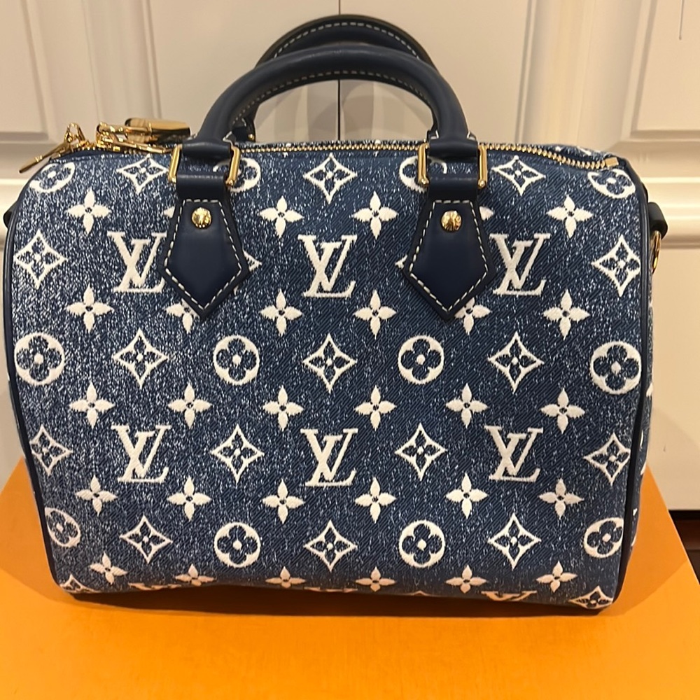 Louis Vuitton Denim Speedy 25
